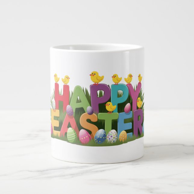 Easter Bliss Large Coffee Mug (Front)