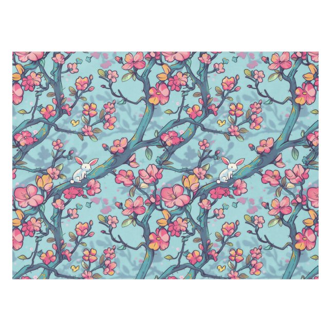 Easter Blossom Tablecloth (Front (Horizontal))