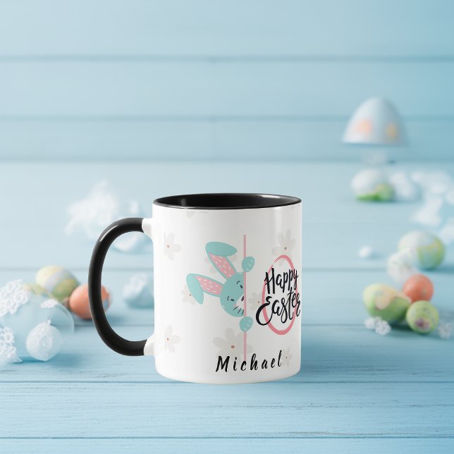 Easter Blue Bunny Personalised Mug (Creator Uploaded)
