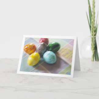 Easter blur holiday card