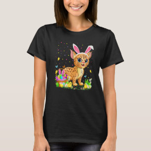 Easter Bobcat Bunny Egg Hunting Bobcat Easter Sund T-Shirt