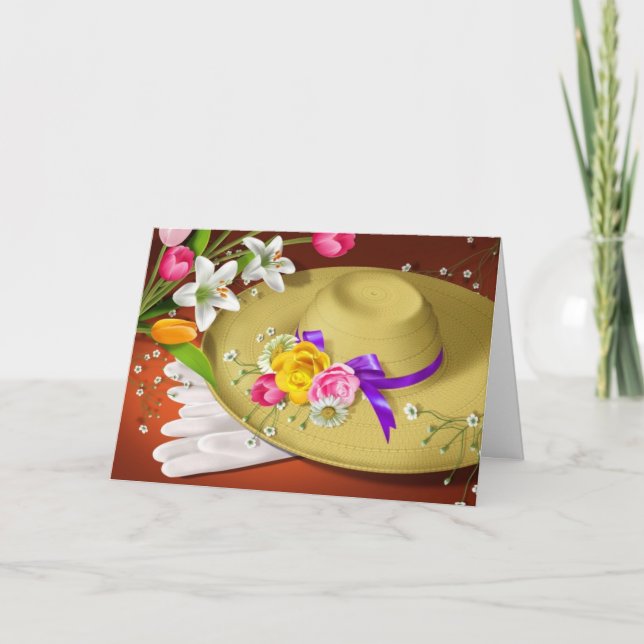 Easter Bonnet Holiday Card (Front)