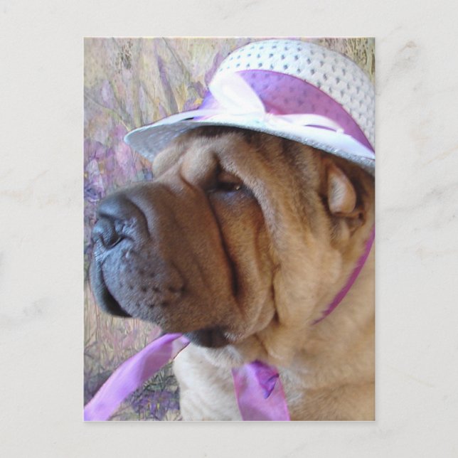 Easter Bonnet Holiday Postcard (Front)