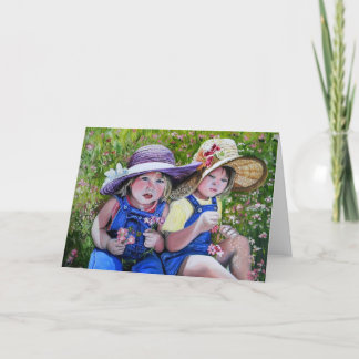 Easter Bonnets Holiday Card