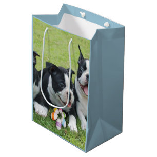 Easter Boston Terriers medium Gift Bag