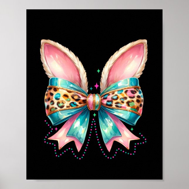 Easter bow with bunny ears  poster (Front)