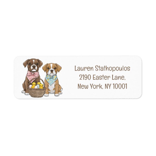 Easter Boxer Dogs (Front)