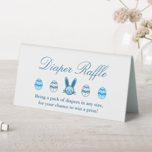 Easter Boy Baby Shower Diaper Raffle (In SItu (Table))