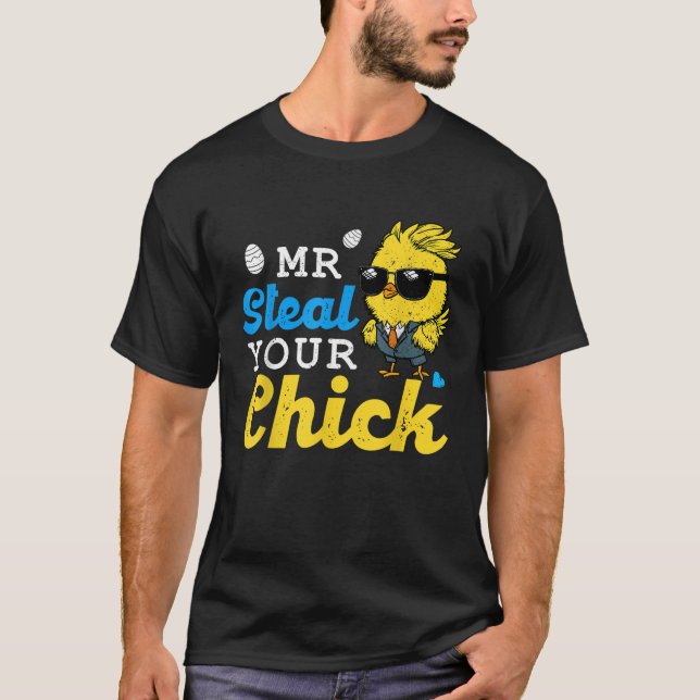 Easter Boys Toddlers Mr Steal Your Chick Funny Spr T-Shirt (Front)