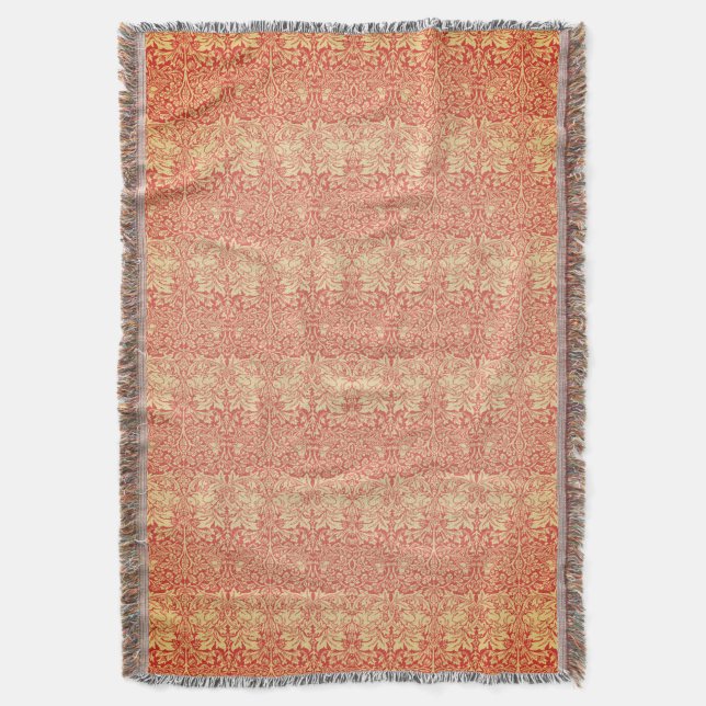 Easter Brer Rabbit |  William Morris Throw Blanket (Front Vertical)