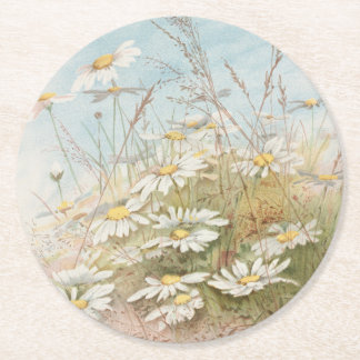 "Easter Brings the Budding Spring"  Round Paper Coaster