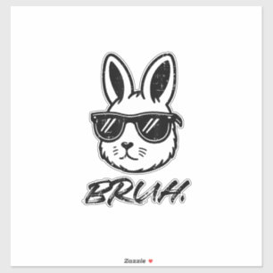 Easter Bruh Bunny Sunglasses Funny Meme Men Boys K