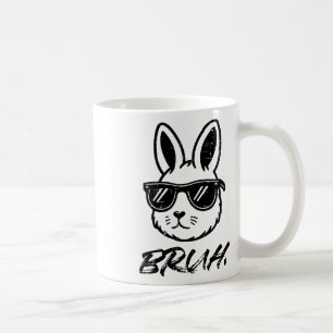 Easter Bruh Bunny Sungles Funny Meme Men Boys Kids Coffee Mug