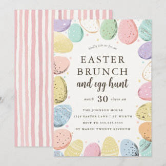 Easter Brunch and Egg Hunt Easter Holiday Invitation