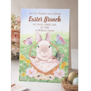 Easter Brunch Bunny  Invitation
