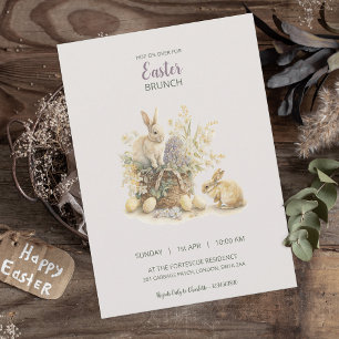 Easter Brunch Bunny Invitation 
