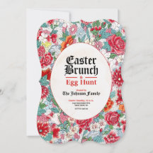 Easter Brunch & Egg Hunt Decorative Invitation
