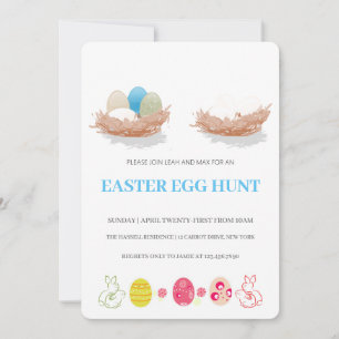 Easter Brunch Egg Hunt Invitation