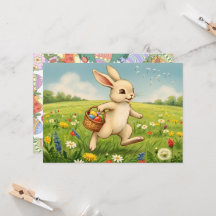 Easter Brunch & Egg Hunt Spring Meadow Bunny