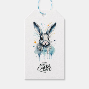 Easter Brunch & Egg Hunt Water colour Bunny Gift Tags