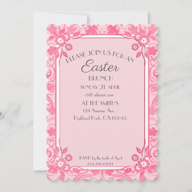 Easter Brunch Holiday Card (Front)