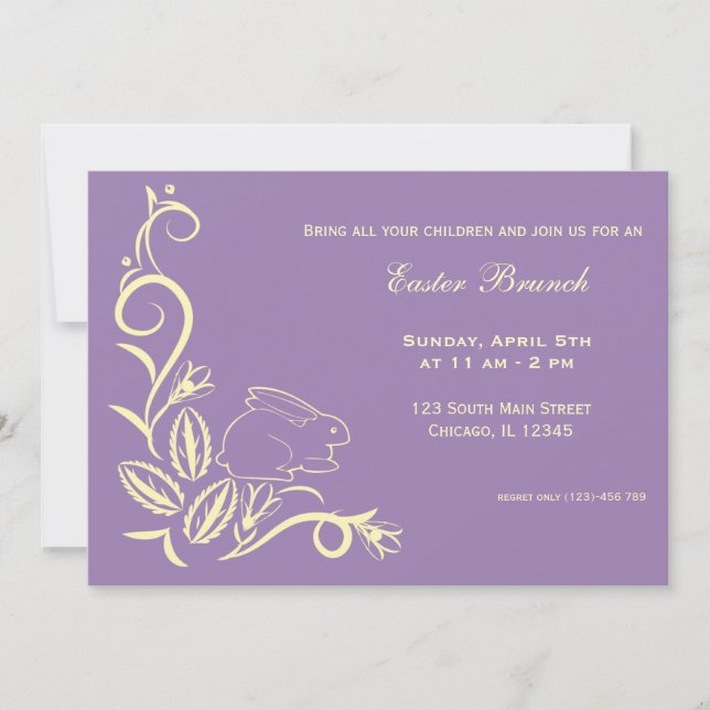 Easter brunch invitation (Front)