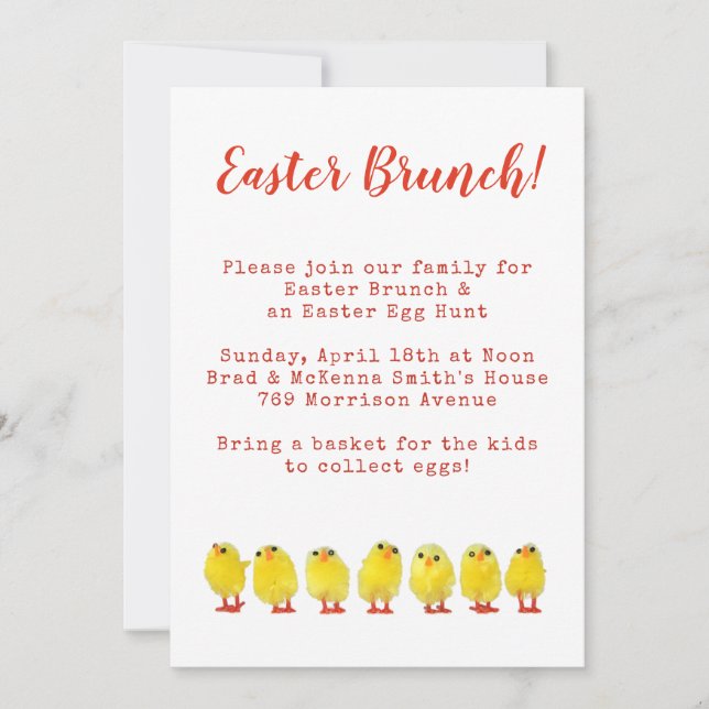 Easter Brunch Invitation (Front)