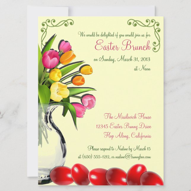 Easter Brunch Invitations (Front)