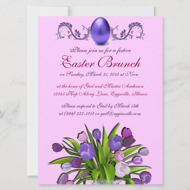 Easter Brunch Invitations (Front)