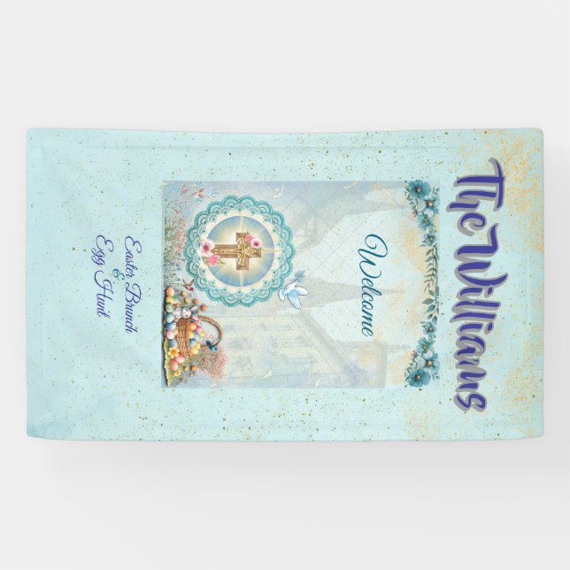 - Easter Brunch Welcome Banner – Personalized (Horizontal)