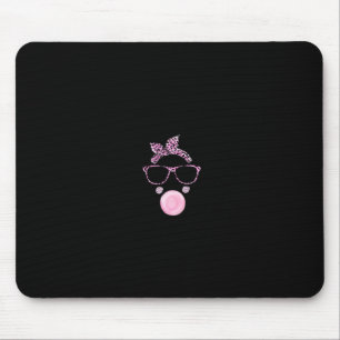 Easter Bubblegum Cute Bunny With Leopard Bandana A Mouse Mat
