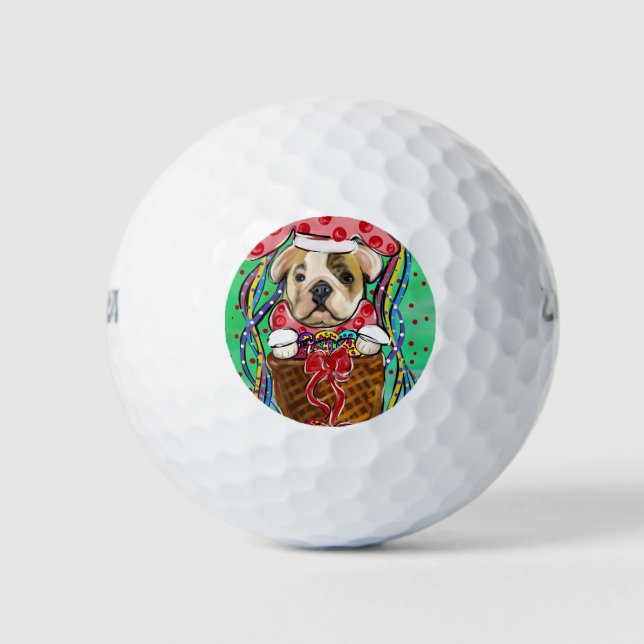 Easter Bulldog Golf Balls (Front)