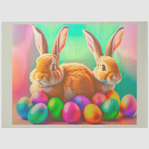 Easter Bunnies and Colourful Eggs Collection Tissue Paper