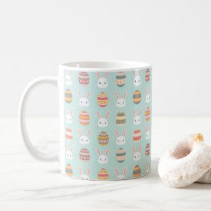 Easter Bunnies and Eggs Pastel Coffee Mug