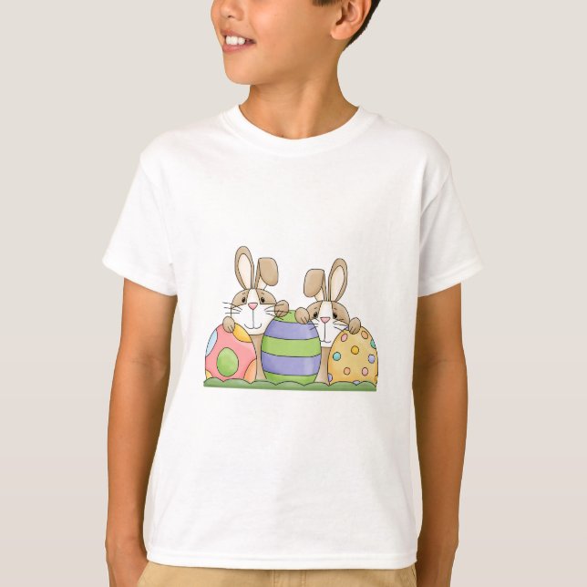 easter bunnies and eggs T-Shirt (Front)