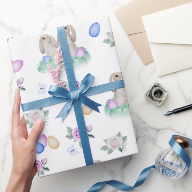 Easter Bunnies And Eggs Wrapping Paper (Gifting)