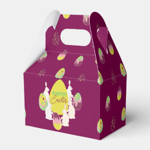 Easter bunnies and painted eggs. Favour Box