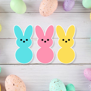 Easter Bunnies Colour Pop Custom-Cut Vinyl Sticker
