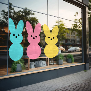 Easter Bunnies Colour Pop Window Cling