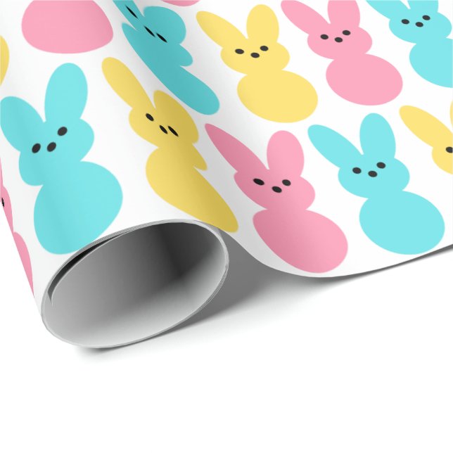 Easter Bunnies Colour Pop Wrapping Paper (Roll Corner)