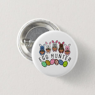 Easter Bunnies, Egg Hunter 3 Cm Round Badge