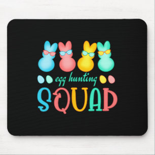 Easter Bunnies Egg Hunting Squad Girls Boys Happy  Mouse Mat