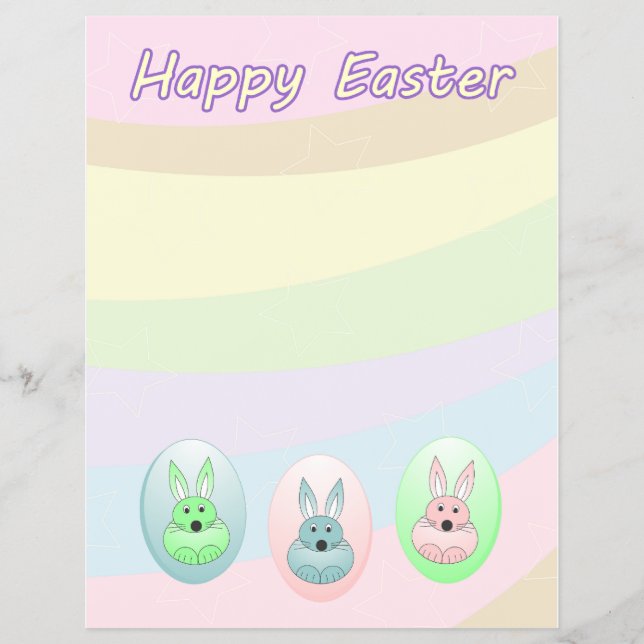 Easter Bunnies flyer (Front)