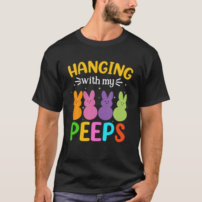 Easter Bunnies Hanging With My Pëëp Easter Day 202 T-Shirt (Front)