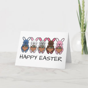 Easter Bunnies, Happy Easter Card