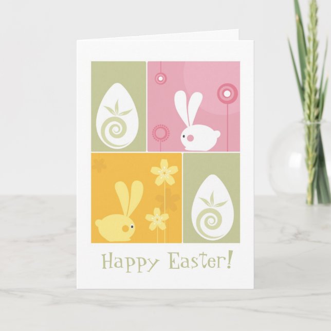 Easter Bunnies Holiday Card (Front)