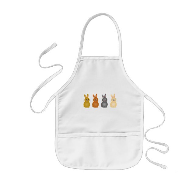 Easter Bunnies Kids Apron (Front)