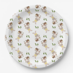 Easter Bunnies Paper Plates