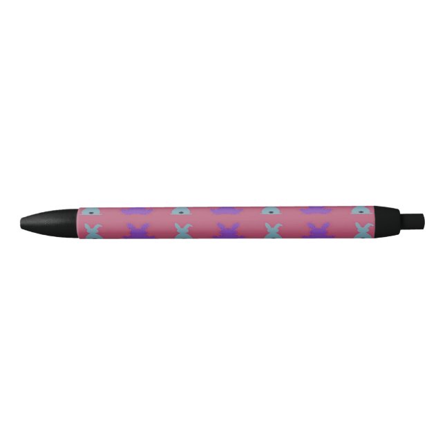easter bunnies pattern black ink pen (Front)
