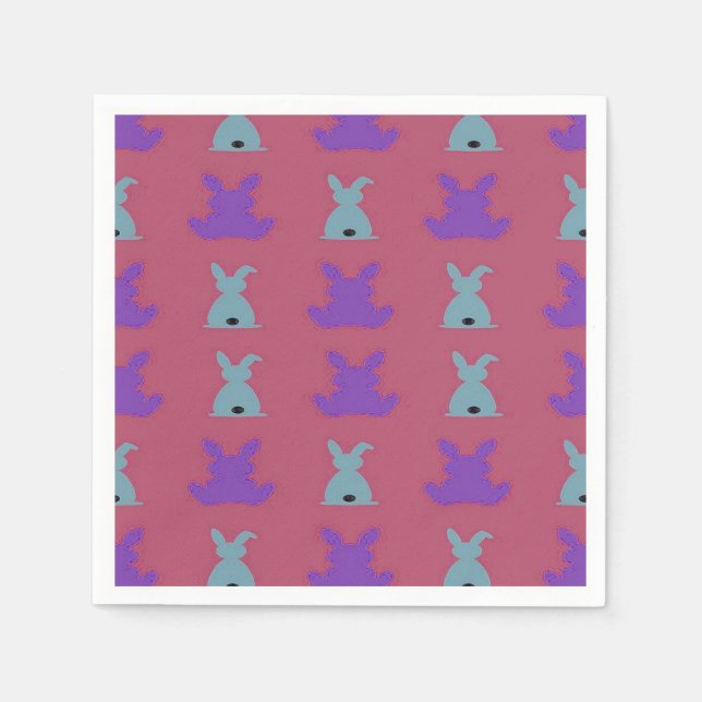 easter bunnies pattern napkin (Front)